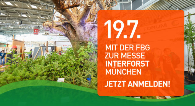 Anmeldung zur Interforst 19.07.22